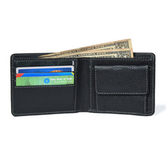 Classic Black Leather Wallet for Dad