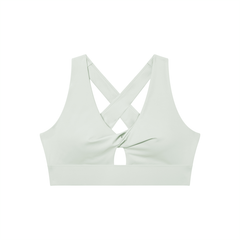 Loki & Ivy Women's Twist Front V-Neck Sports Bra