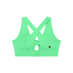 Loki & Ivy Women's Twist Front V-Neck Sports Bra