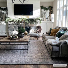 Greenpoint Dusty Blue Washable Rug