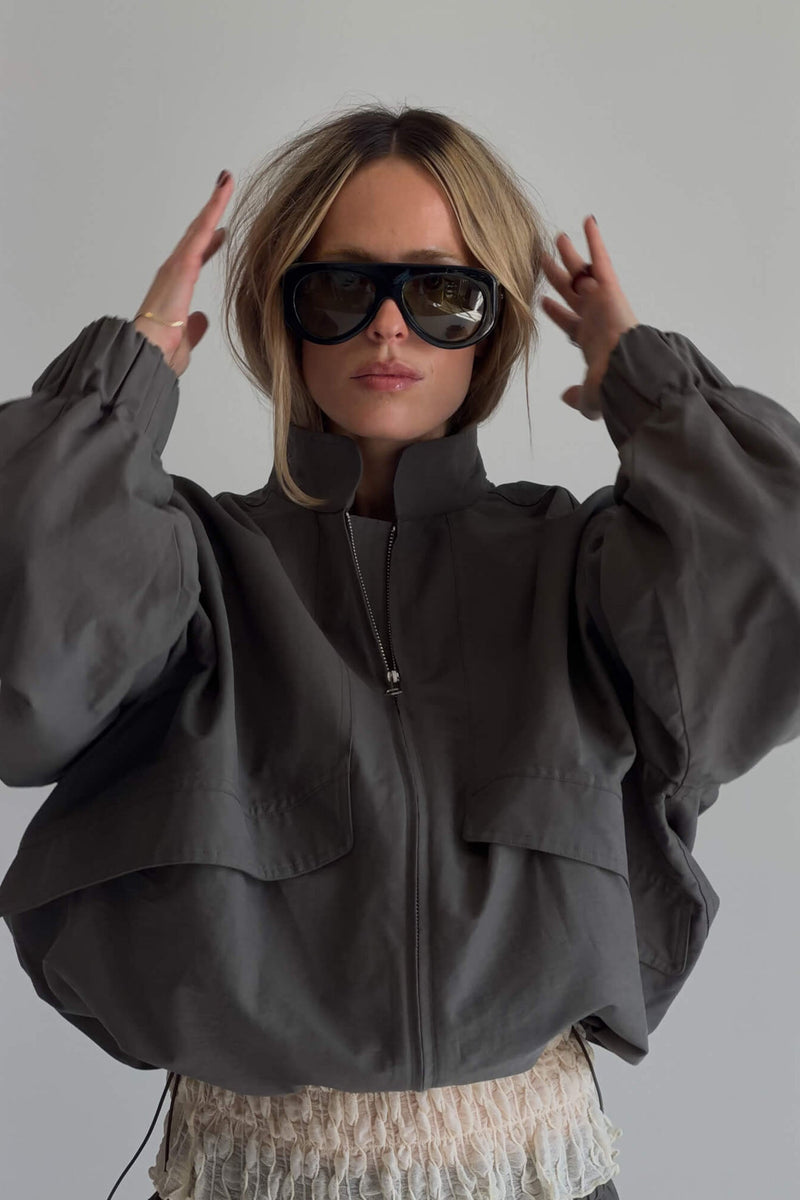 The Sable Jacket in Charcoal | Women’s Anorak | Vixáge Digital