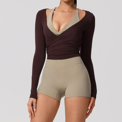 Hearuisavy Women's Quick Dry Yoga Sports Top