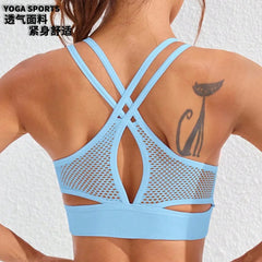 Yoga Sports Bras Push Up Gym Crop Tops