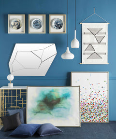 Nelse Multicolor Polka Dot Pattern Wall Art - Clearance