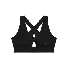 Loki & Ivy Women's Twist Front V-Neck Sports Bra