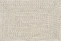 Beige Braided Faux Jute Rug
