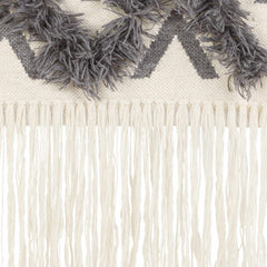 Chapelton Gray Geometric Textured Wall Hanging - Clearance