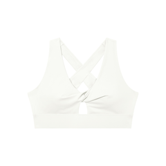 Loki & Ivy Women's Twist Front V-Neck Sports Bra