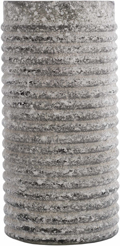 Polopina Gray Textured Cylindrical Decor - Clearance
