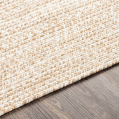 Cream Braided Faux Jute Rug