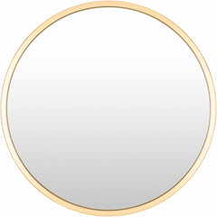 Guindarohan Gold Frame Round Mirror