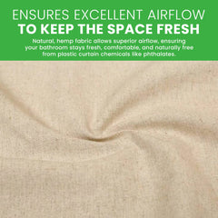 Hemp Shower Curtain – Bath, Tub + Stall Sizes – Made in USA