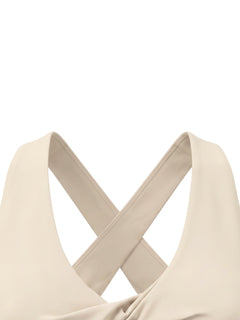 Loki & Ivy Women's Twist Front V-Neck Sports Bra
