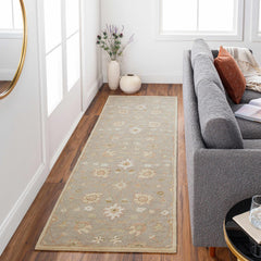 Logville Hand Tufted Light Olive 1121 Area Rug