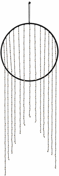 Malacampa Black Beaded Wall Hanging - Clearance