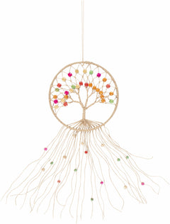 Mapua Colorful Beaded Macrame Wall Hanging Decor - Clearance