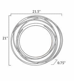 Monamon Round Rattan Mirror