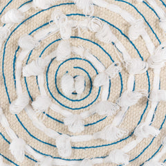 Matagami Beige Hand Woven Stool - Clearance