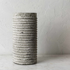 Polopina Gray Textured Cylindrical Decor - Clearance