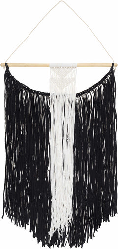 Rosebank Boho Black and White Wall Hanging - Clearance