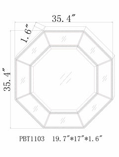 Swellendam Gold Octagonal Mirror - Clearance